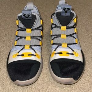 Nike id KOBE AD.  Grey/Blk/Yellow.  Size 10.5. NO Box